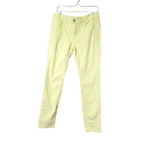 Free People Lime Green Women's Vibrant Colorful Corduroy Skinny Jeans Size 30 - Picture 3 of 5